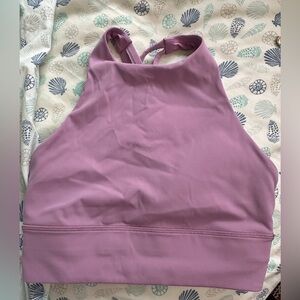 Lululemon Purple High Neck Sports Bra